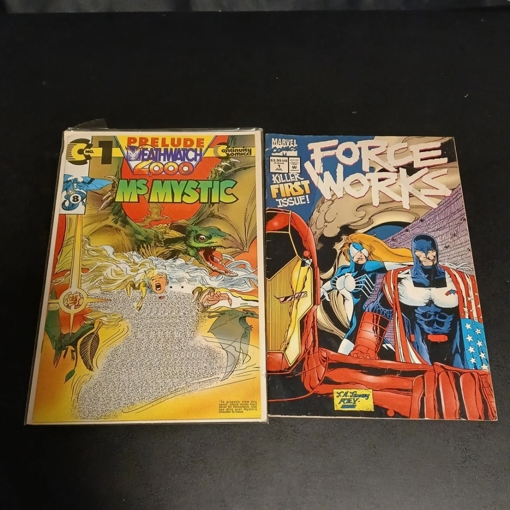 Marvel Comics Set - Vibrant Red, Blue, and Yellow Covers
